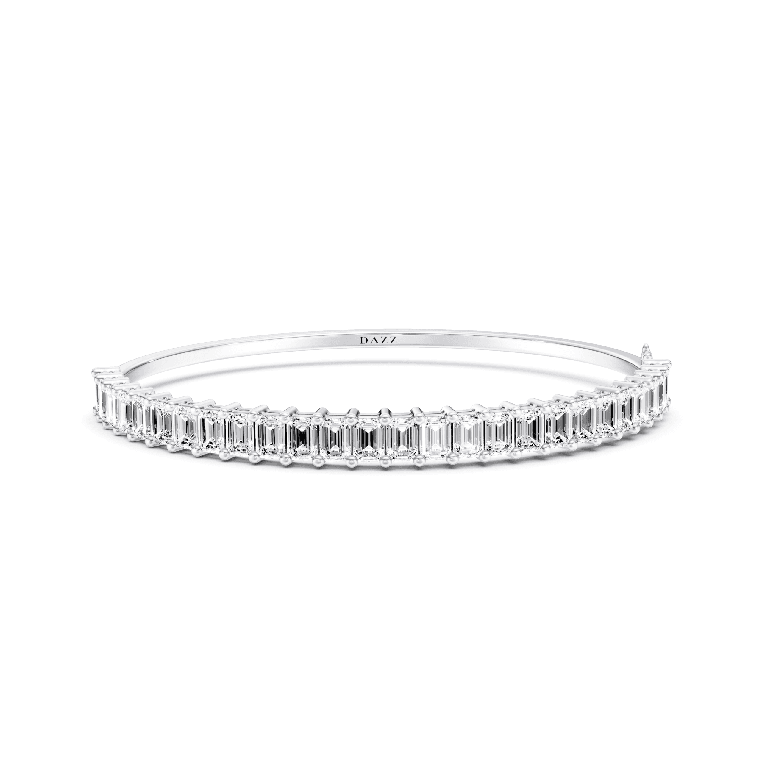 Bangle Emerald — White Gold