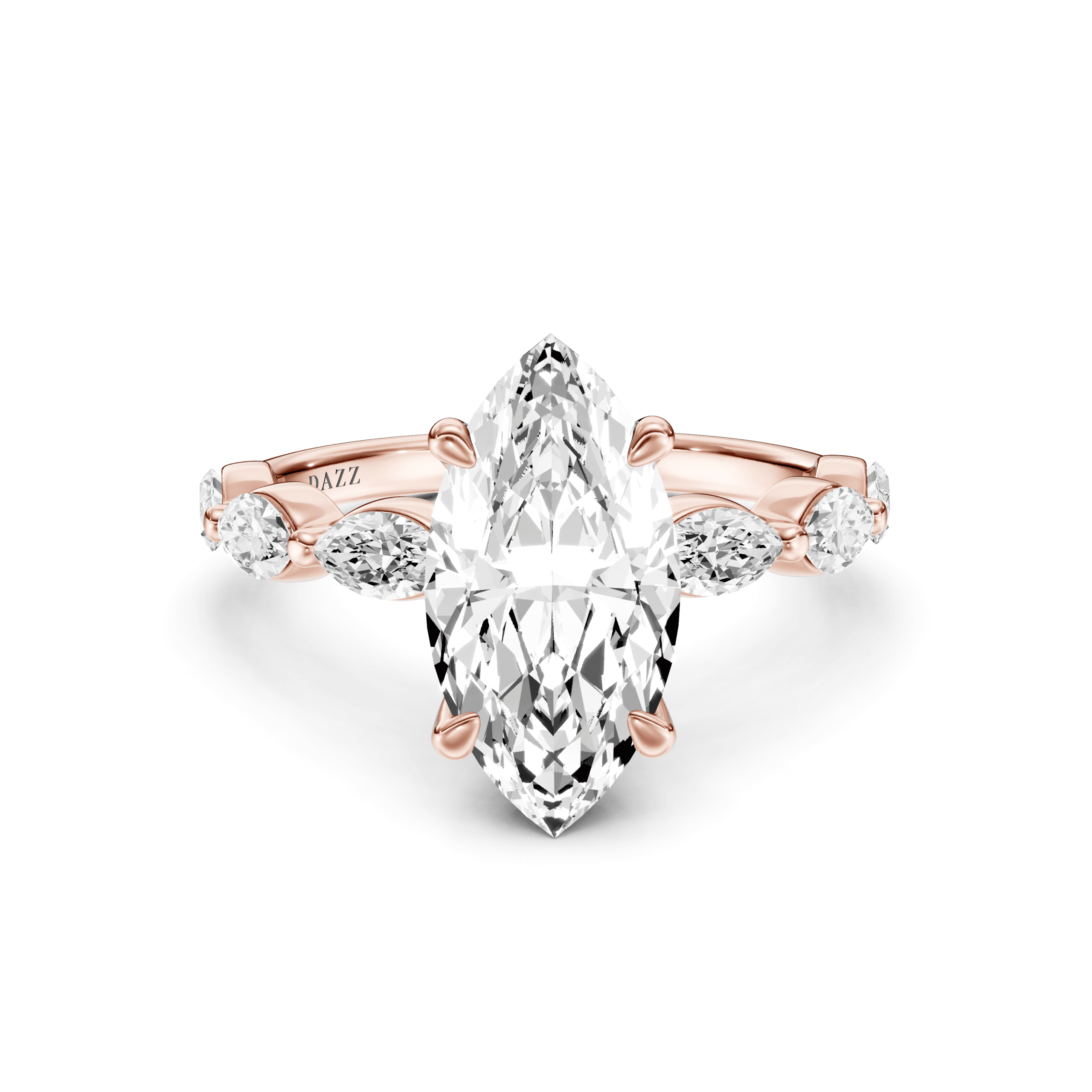 Solitaire Marquise Marquise — Rose Gold