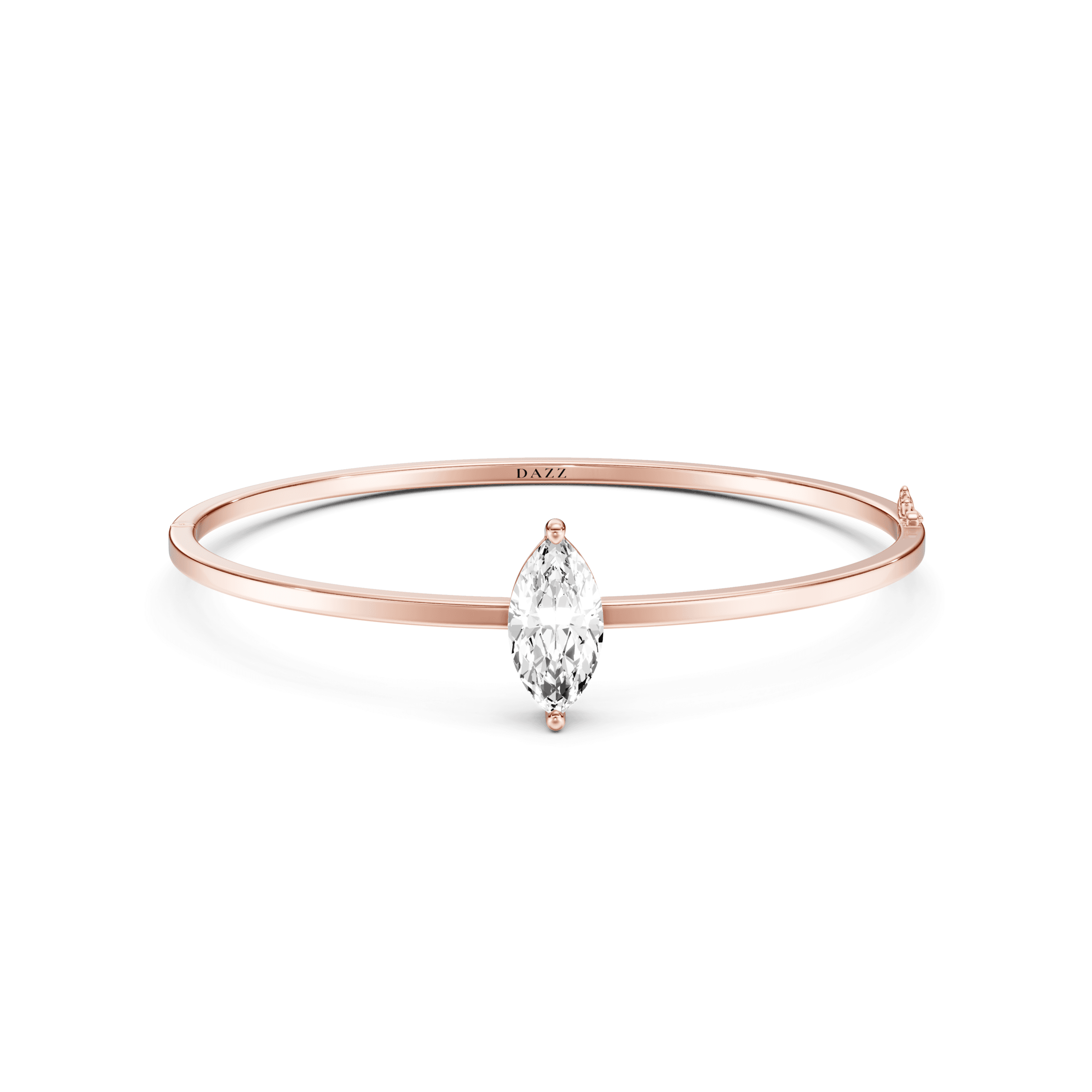 Bangle Solitaire Marquise 2ct — Rose Gold