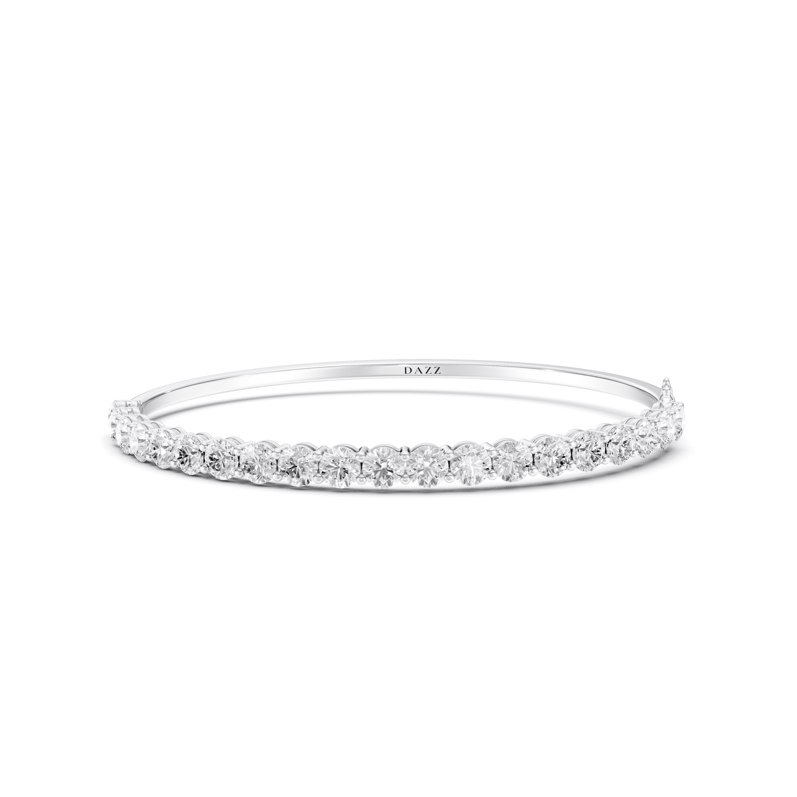 Bangle Round 3.7mm — White Gold
