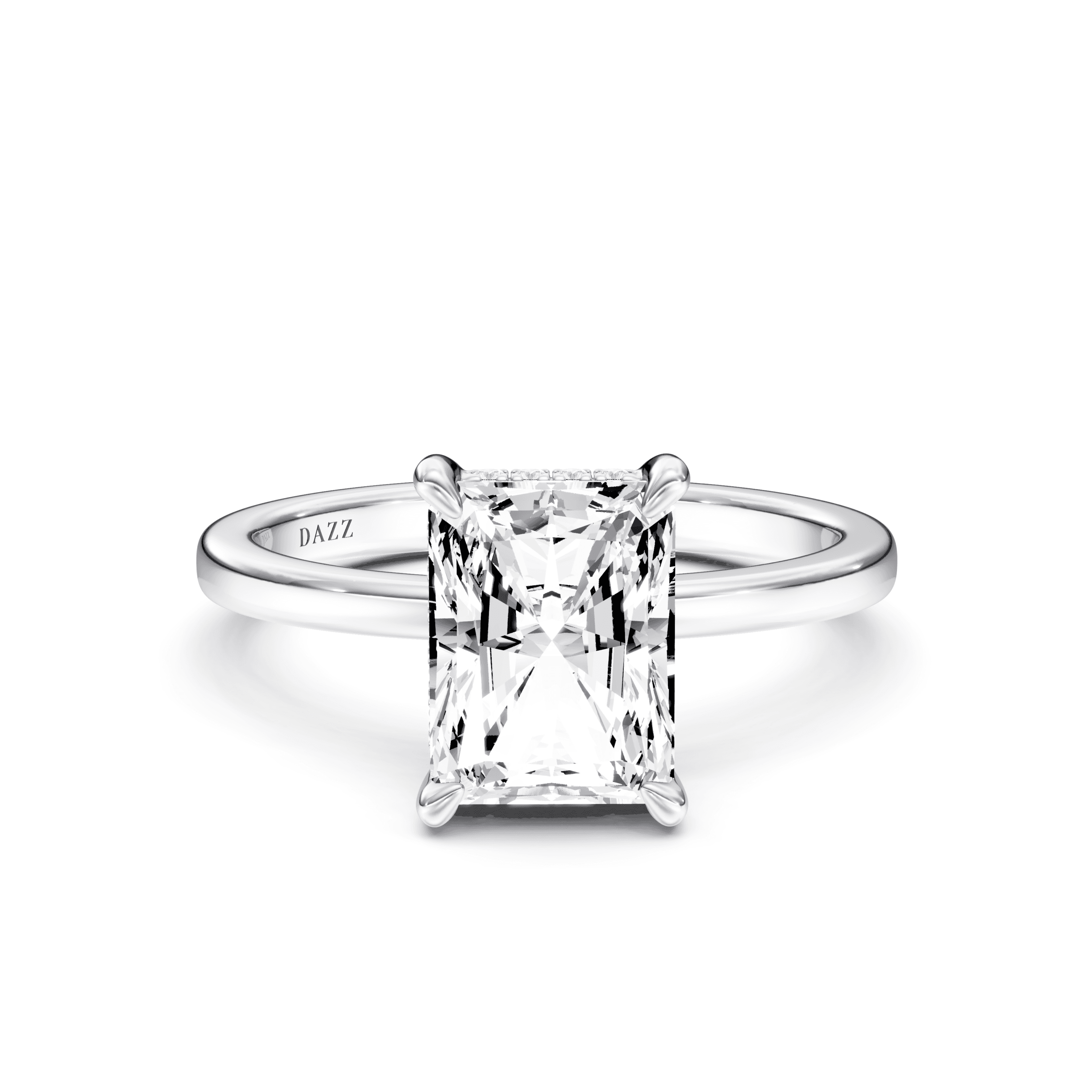 Hidden Halo Radiant — White Gold