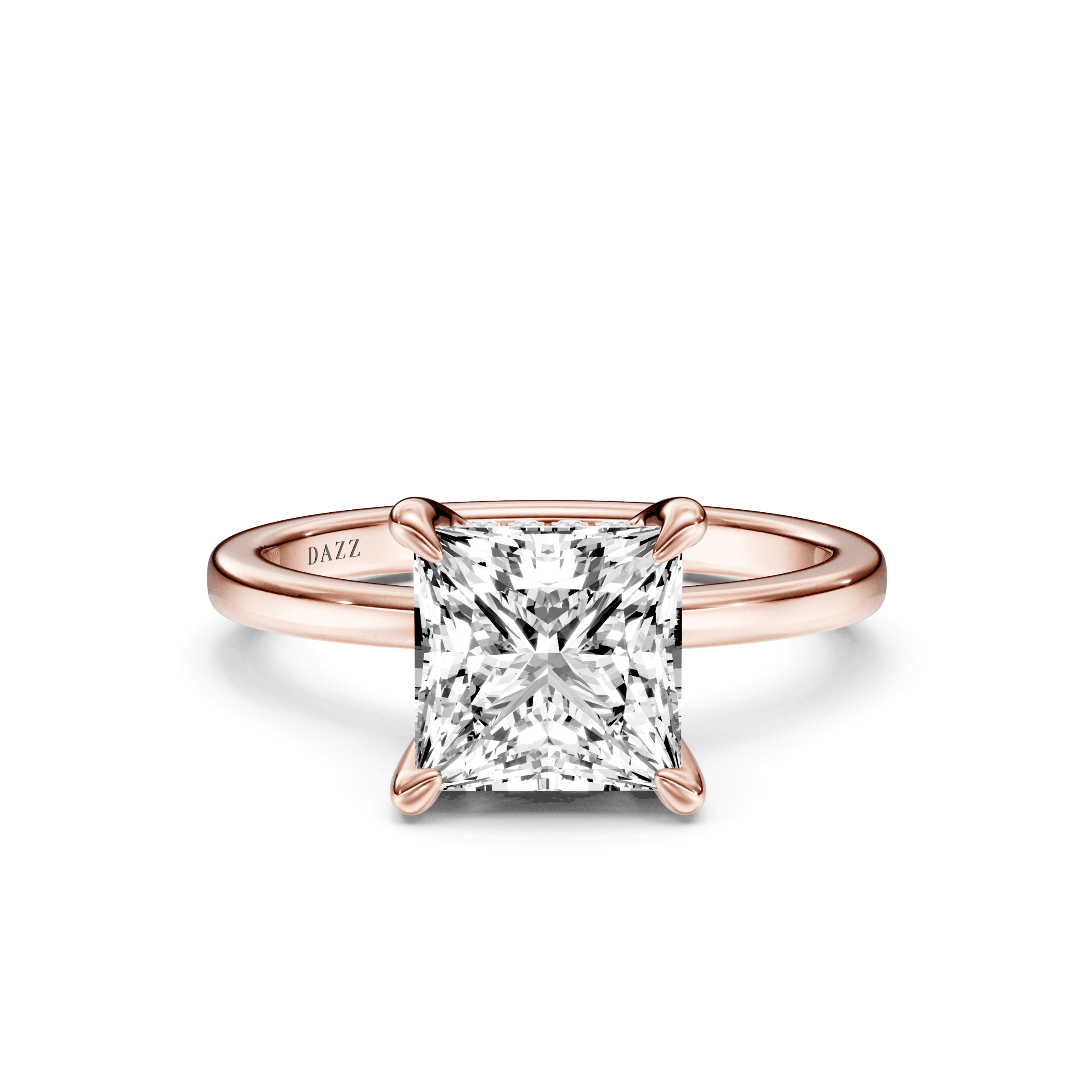 Hidden Halo Princess — Rose Gold