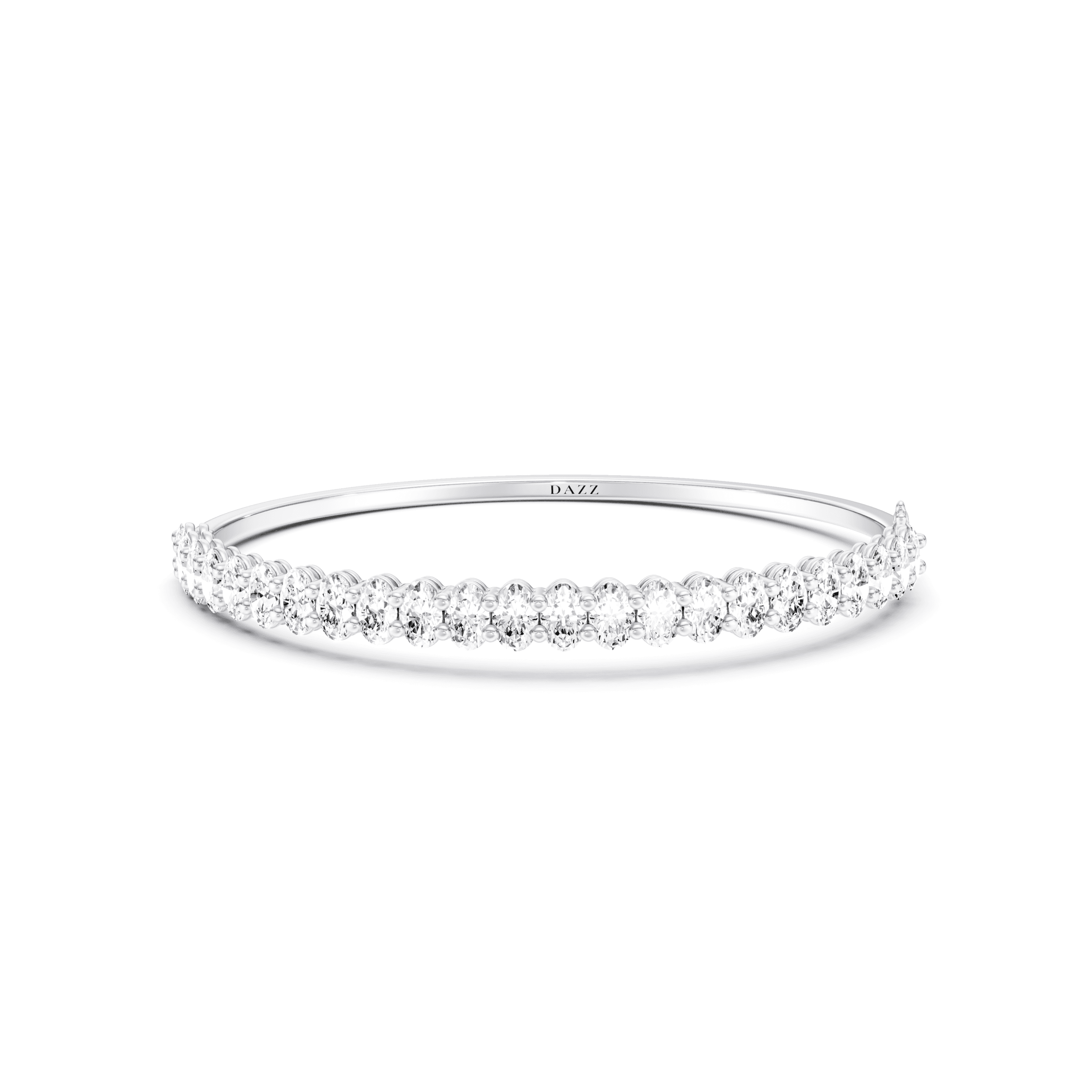 Bangle Oval — White Gold