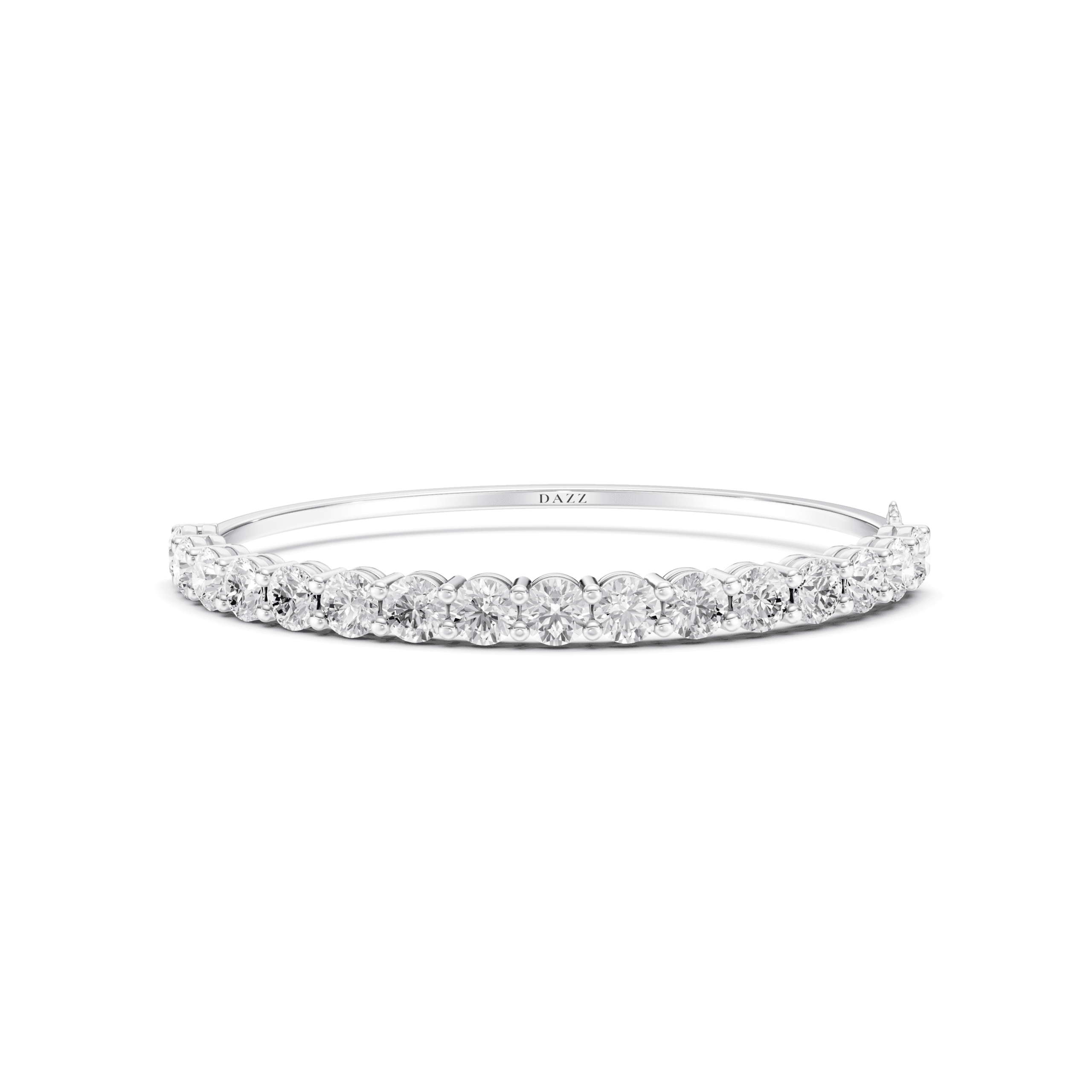 Bangle Round 5mm — White Gold